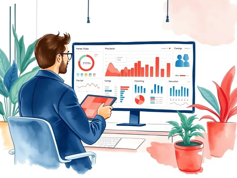 Dashboard de gestión empresarial